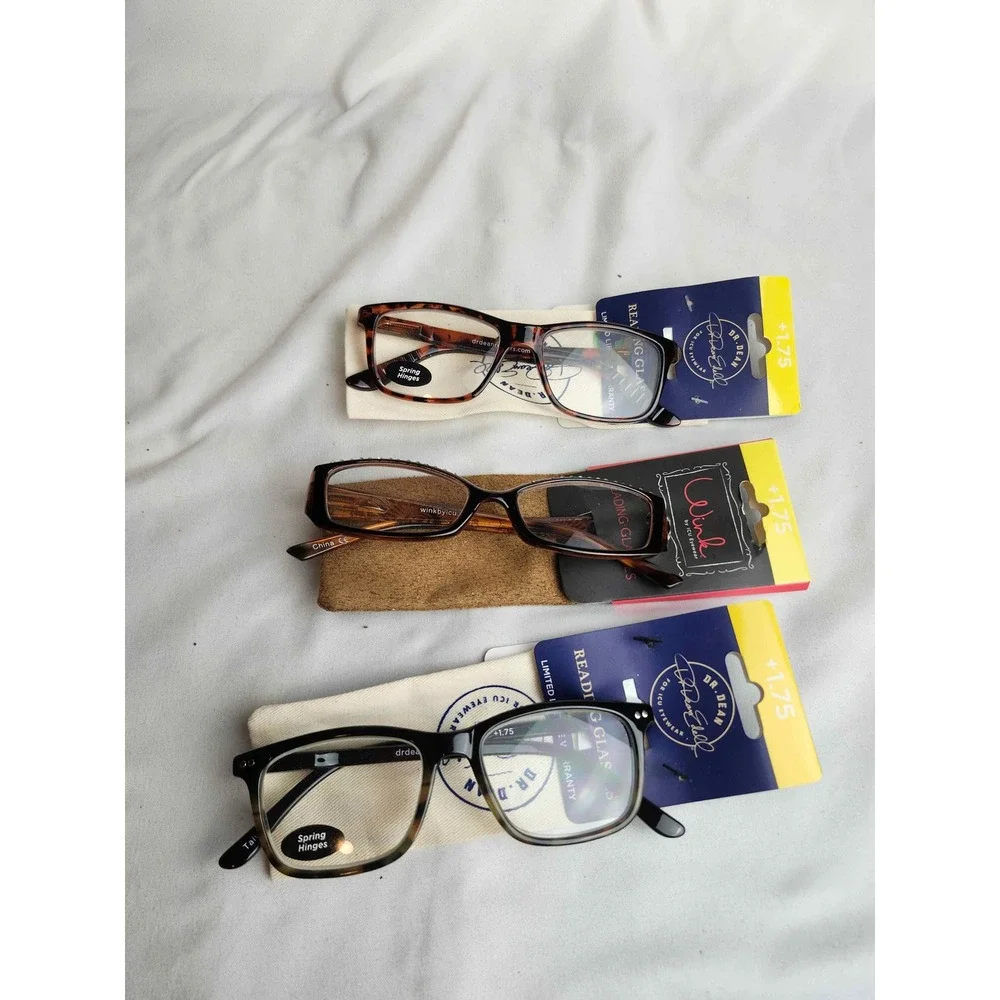 Lot of 6 ICU Eyewear Dr. Dean Wink Reading Glasses & Sunglasses +1.50 +1.75